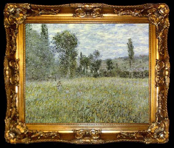 framed  Claude Monet Across the Meadow, ta009-2